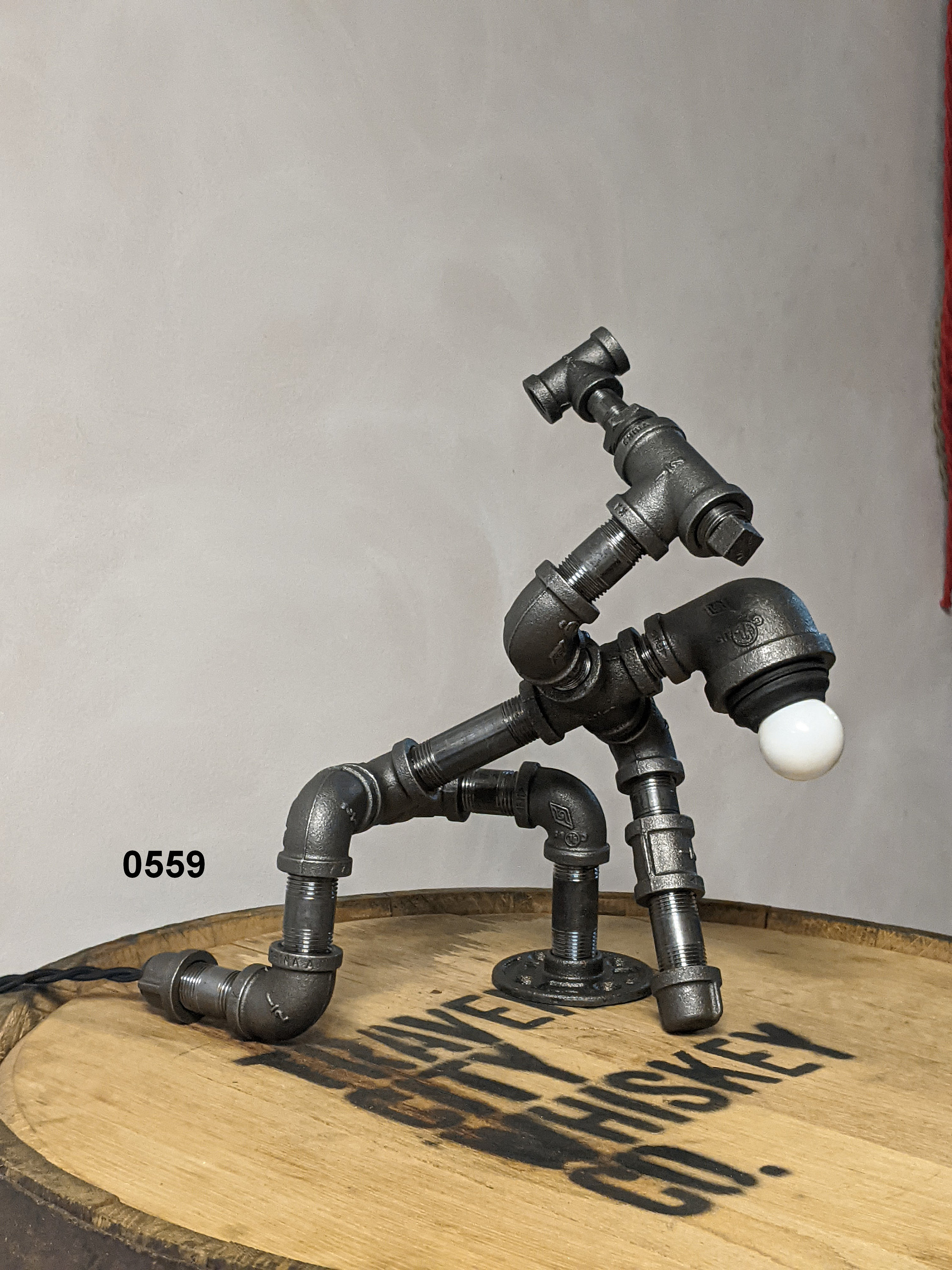 PipeMan Hammer Industrial Pipe Lamp Lighting Accent Etsy