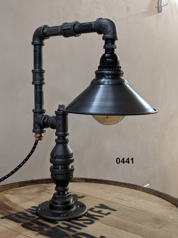 Industrial Pipe Lamp, Edison Lamp, Table Lamp, Desk Lamp, Accent Lamp,  Dimmable Lamp, Touch Lamp 