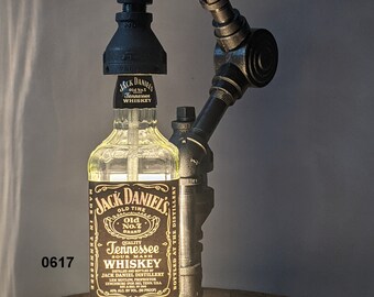 Bottle Lamp; Bar Lamp; Table Lamp; Desk Lamp; Industrial Pipe Lamp; Accent Lamp; Lighting; Man Cave; She Shed; Lamp; Home