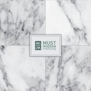 May include: White marble background with gray veining. The background is divided into four squares.