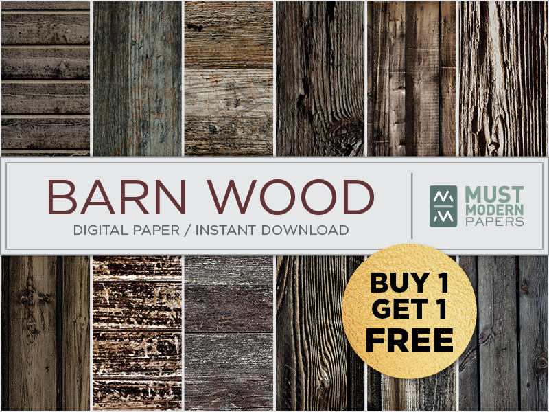 BUY 1 GET 1 FREE, Barn Wood Digital Paper, Rustic Barn Wood Print ...