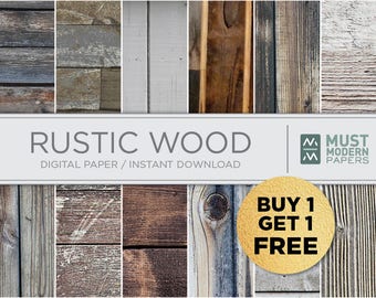Rustic Wood Digital Paper, Barn Wood Print, Printable Wood Digital Background, Wood Scrapbook Paper 12x12, Wood Background Instant Download