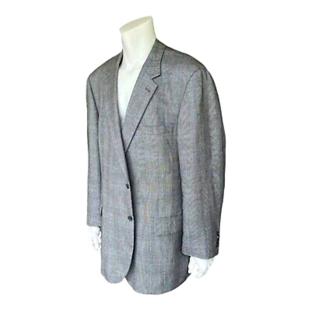 Vintage Marc Jeffries 2 Button Gray Silk Blazer/sports Jacket - Etsy