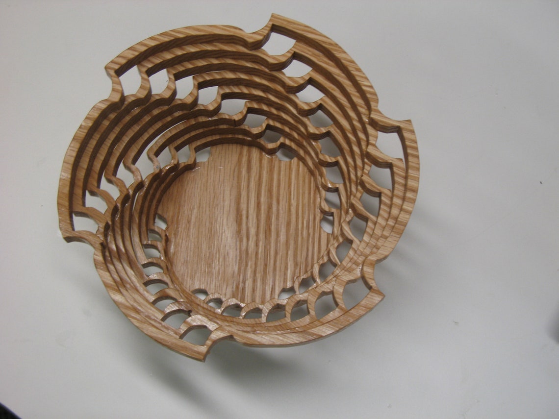 Scroll saw basket scroll saw bowl basket bowl hand crafted Etsy