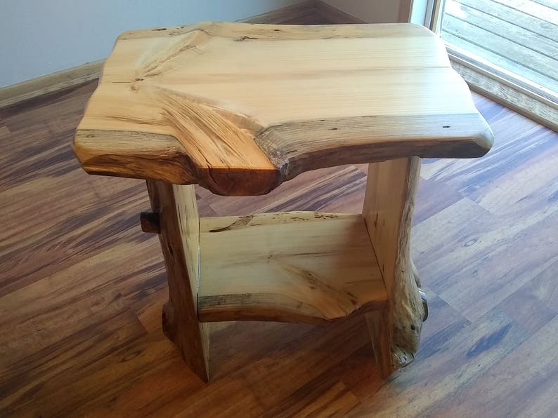 small table wood table Rustic End Table Rustic night stand End table