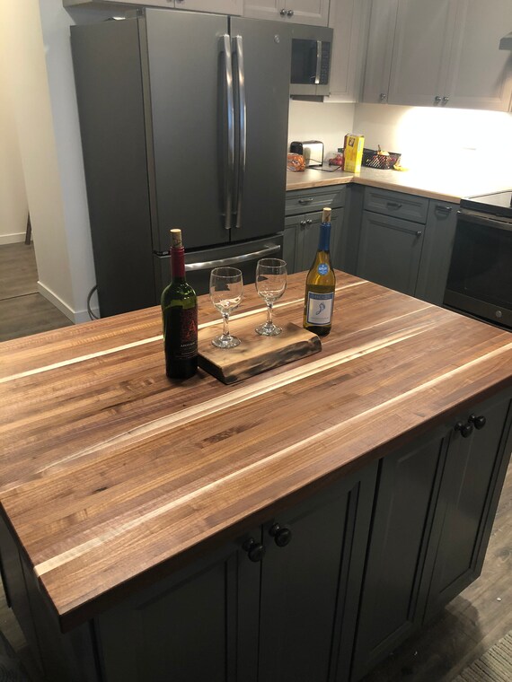 Butcher Block Counter Top, Kitchen Island With Cutting Board Top