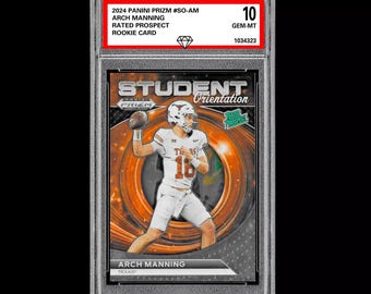 Graded 10 Arch Manning 2024 Panini Prizm Draft Picks SO-AM Fernsteuerkarte