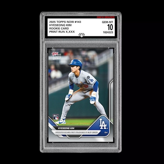 グレード10 キム・ヘソン 143 RC ルーキーカード 2025 Topps Now 1st 