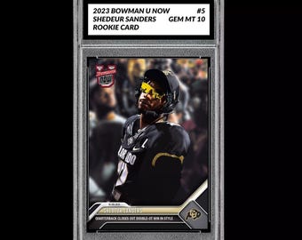 Shedeur Sanders 2023 Bowman U Now Graded 10 Rookie Karte Colorado Buffaloes Rc
