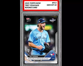 Trey Yesavage, novato de la Serie Mundial, clasificado 10, RC 2025 MLB Topps, ahora 913