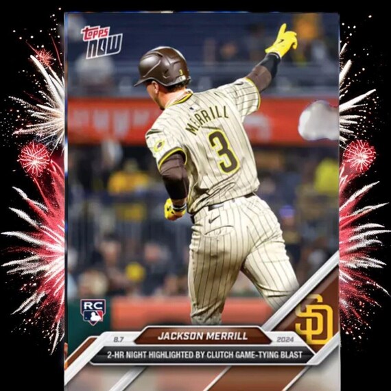 グレード10 ジャクソン・メリル 530 ルーキーRC 2時間 2024 Topps Now 