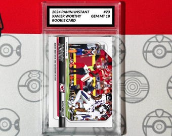 Graded 10 Xavier Worthy 23 RC Rookie Card 2024 Panini Instant Chiefs