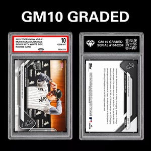 Graded 10 Munetaka Murakami 2025 Mlb Topps Now Card Os-11 Rc Rookie White Sox image 1