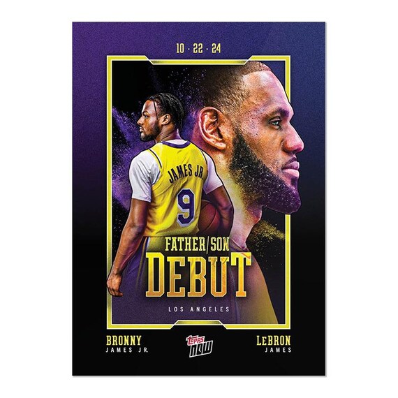 グレード10 レブロン ブロニー ジェームズ ジュニア 2024/25 Topps Now