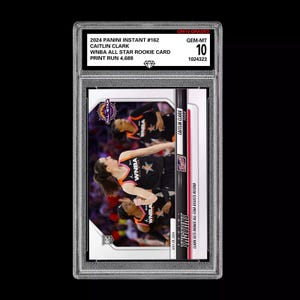 Graded 10 Caitlin Clark 162 Rc Wnba All Star Badge Rookie 2024 Panini Instant