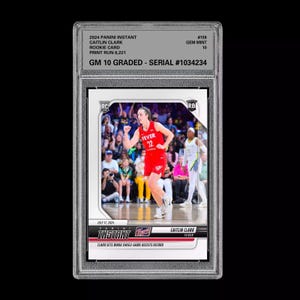 Graded 10 Caitlin Clark 159 RC Rookie Card 2024 Panini Instant Indiana Fever