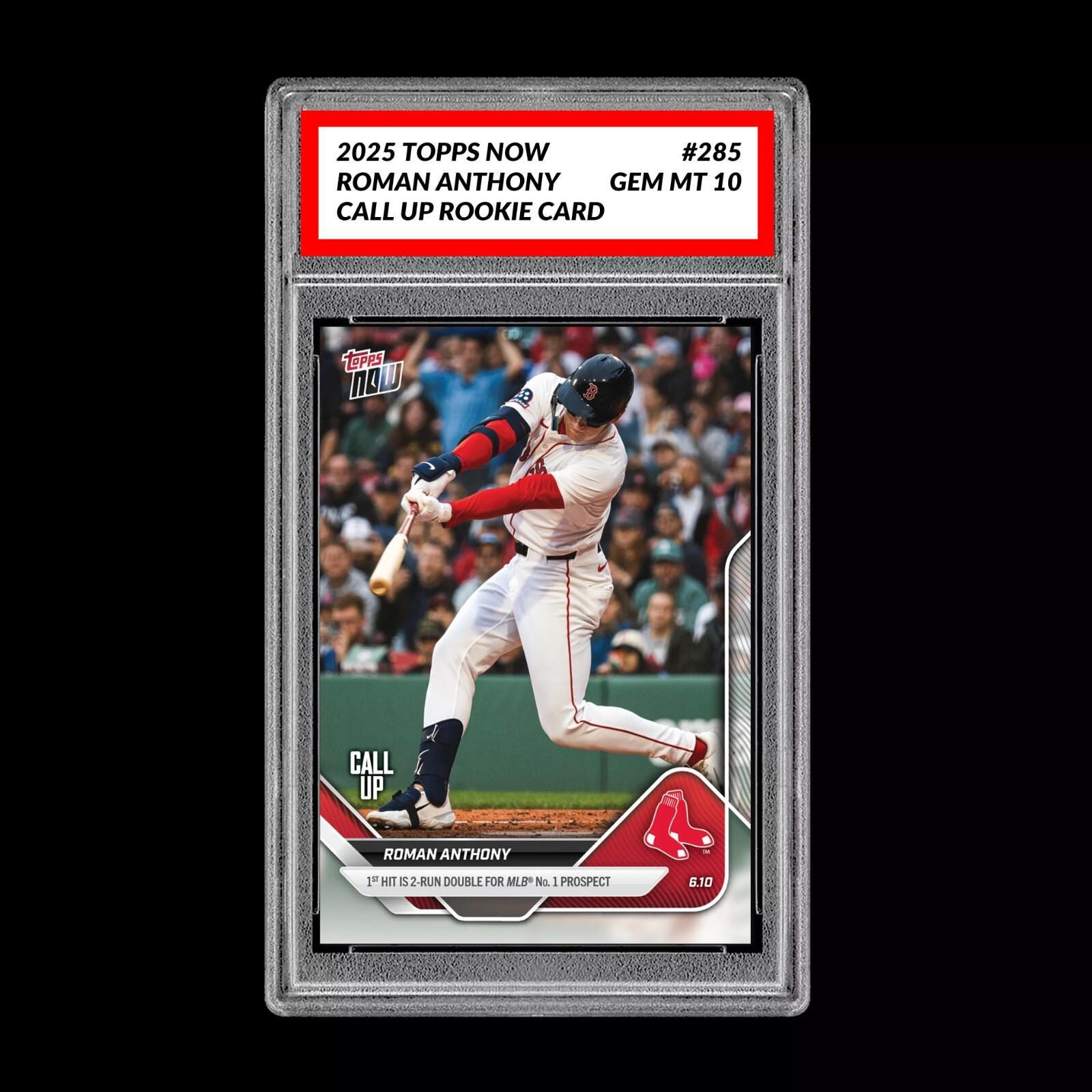 Graded 10 Roman Anthony Call-up Red Sox RC Rookie 2025 Topps NOW 