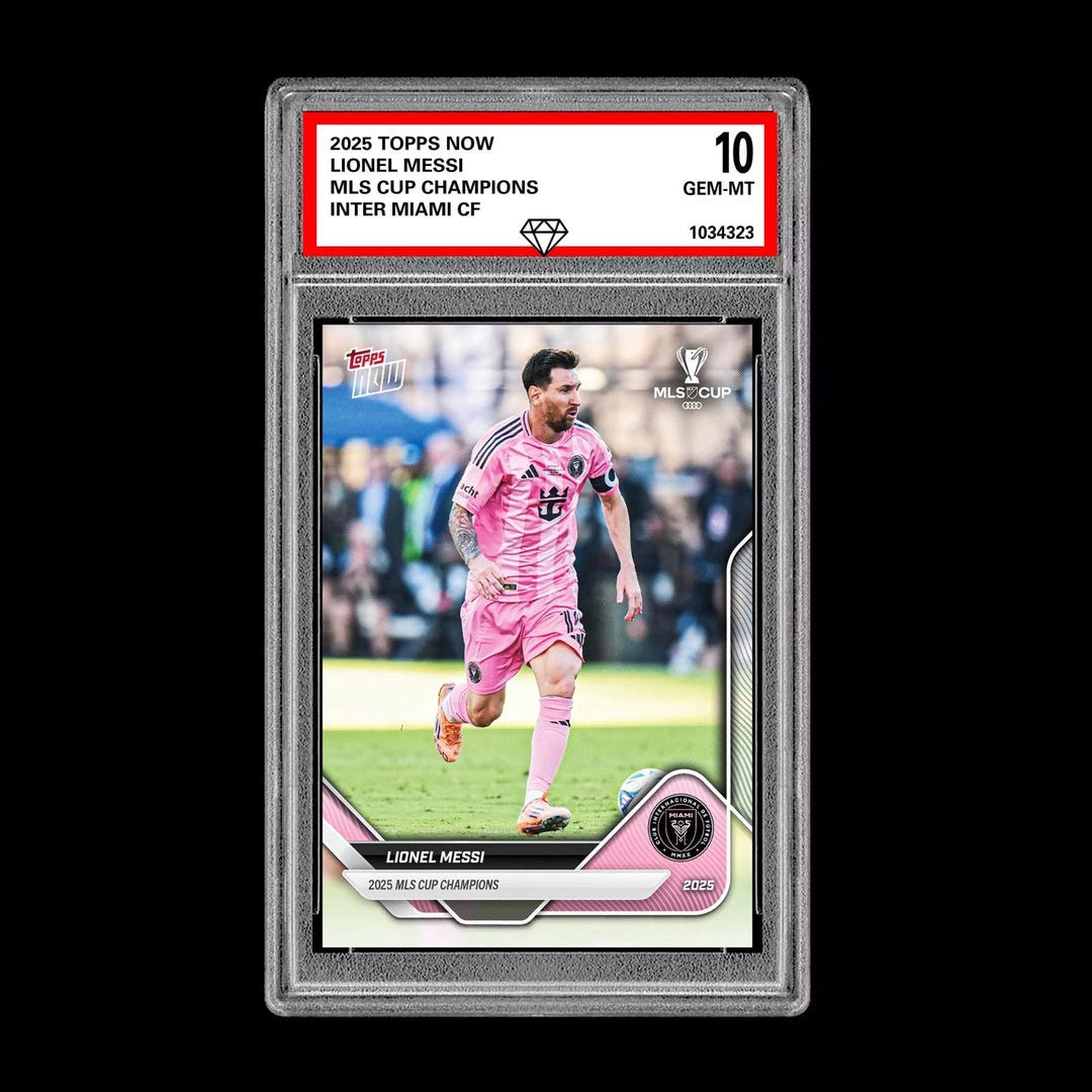 Graded 10 Lionel Messi Mls Cup Champions Inter Miami Fc 2025 Topps