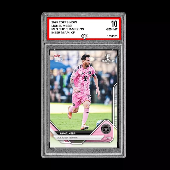 Graded 10 Lionel Messi Mls Cup Champions Inter Miami Fc 2025 Topps