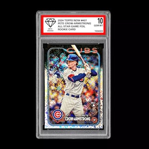 Graded 10 Pete Crow-Arm abgebildet 2024 Topps 407 Rookie Card All Star Game Foil Bild 1