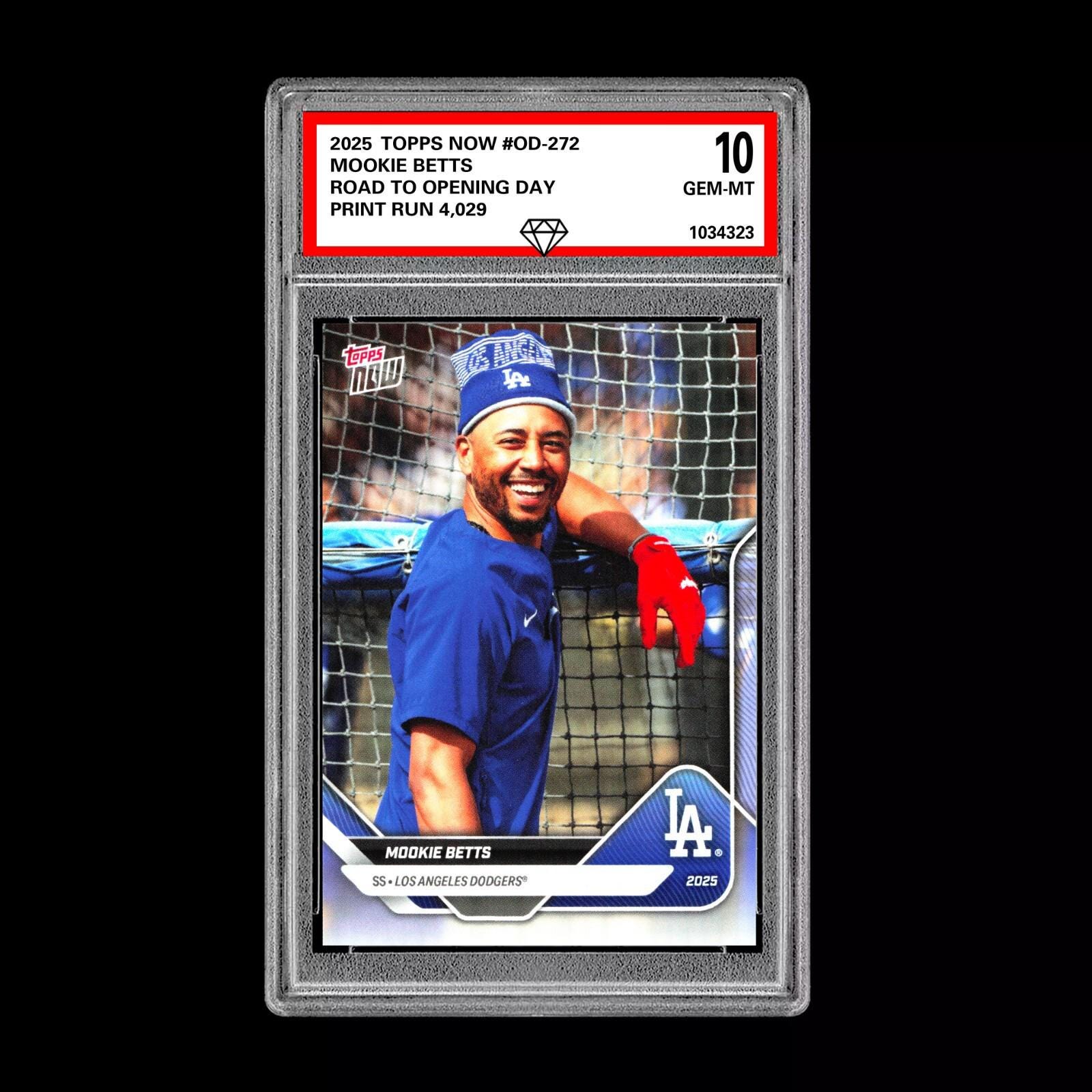 グレード10 ムーキー・ベッツ SP SSP 2025 Topps Now Road to Opening 