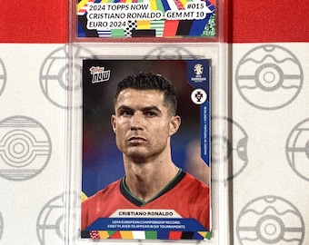 その他 Topps auto Portugal ex Portugal RC 2024 Topps Chrome UEFA Euro Black Refractor Cristiano Ronaldo AUTO