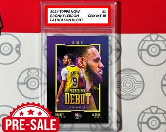 Graded 10 Lebron Bronny James Jr 2024/25 Topps Now 1 Rc Rookie Lakers