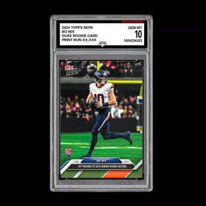 Graded 10 Bo Nix 13 2024 Topps NOW Football Denver Broncos Rookie RC
