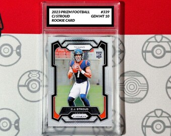 Tarjeta Panini Prizm Rookie RC 339 Gem Mint Texans, CJ Stroud 2023, 10.º grado