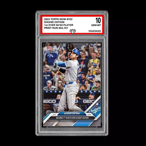 Graded 10 Shohei Ohtani 50/50 2024 Mlb Topps Now Card 722 First 