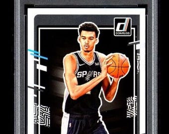 OCENIONY NA 10 GEM MT Victor Wembanyama 2023-24 Donruss 220 Oceniony debiutant - Spurs
