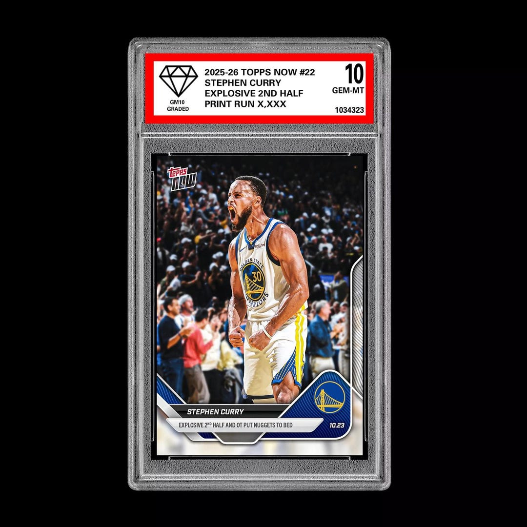 Graded 10 Stephen Curry RC Rookie Card 2025-26 TOPPS NOW 22