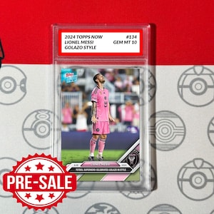 Graded 10 Lionel Messi 134 Clebrates Golazo 2024 Topps Now Mls League