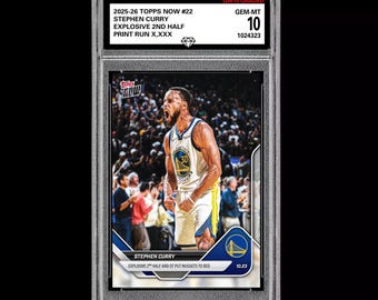 Graded 10 Stephen Curry RC Rookie Card 2025-26 TOPPS NOW 22