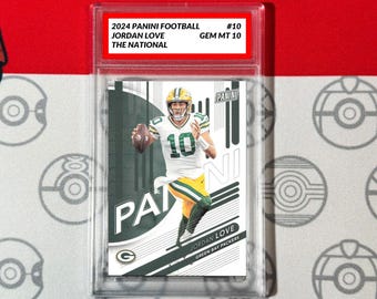 Graded 10 2024 Panini Football 10 Jordan Love Green Bay Packers The National