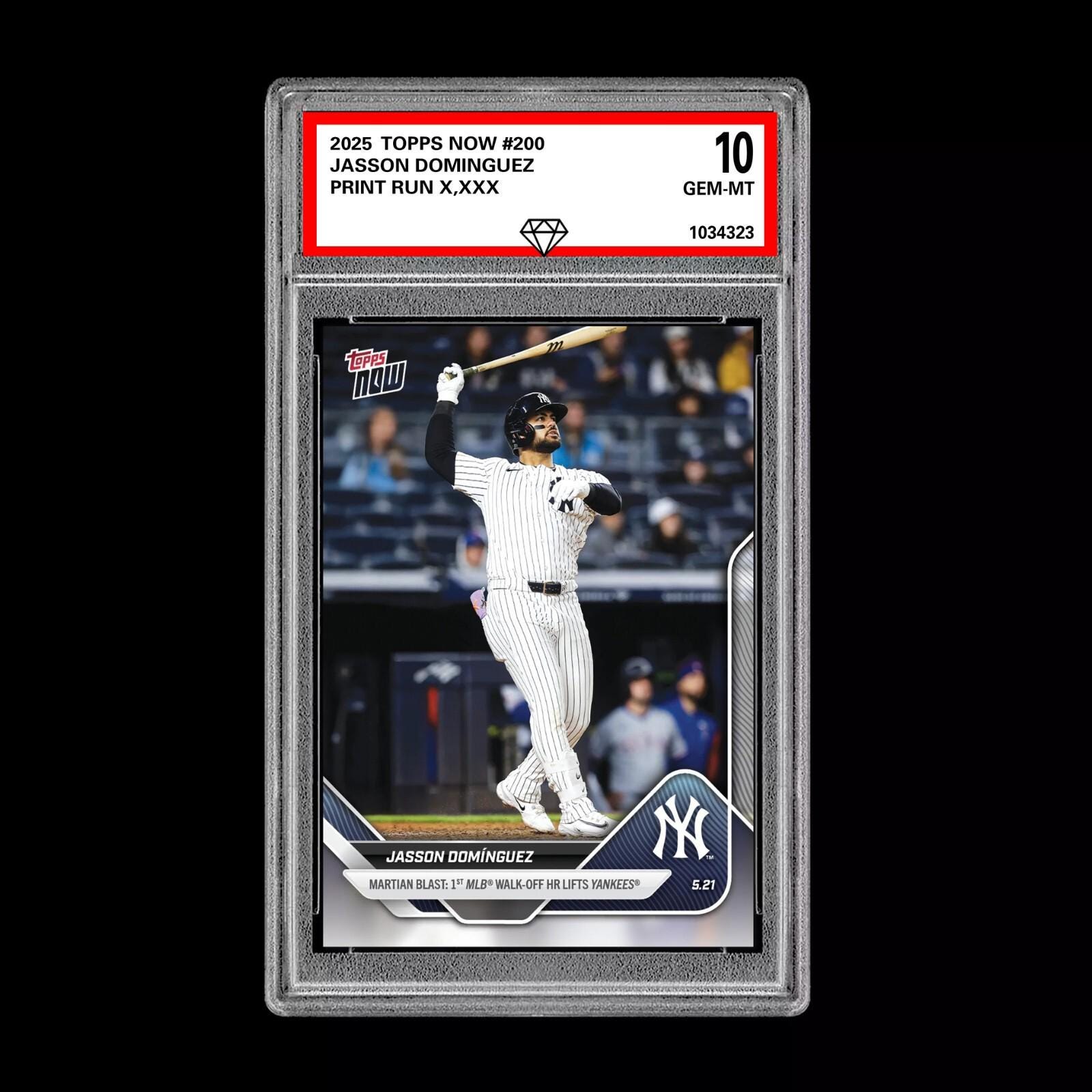 グレード10 ジャソン・ドミンゲス 1st MLB ウォークオフ 2025 MLB 