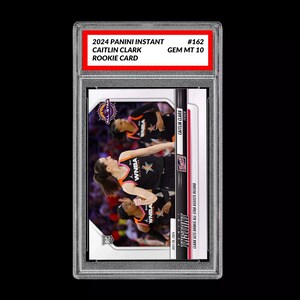Graded 10 Caitlin Clark 162 Rc Wnba All Star Badge Rookie 2024 Panini Instant