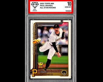 Graded 10 Paul Skenes - 2025 Topps 98 RC All Star Rookie Pittsburgh Pirates