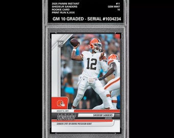 Shedeur Sanders, clasificado 10 - Panini Instant 2025 11 RC Rookie Browns