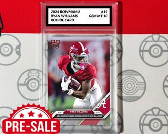 Calificado 10 Ryan Williams 2024 Bowman U Ahora Tarjeta 19 Topps Ahora RC Novato