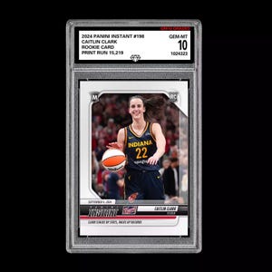 Graded 10 Caitlin Clark 198 Rookie Rc Card 2024 Panini Instant Indiana Fever