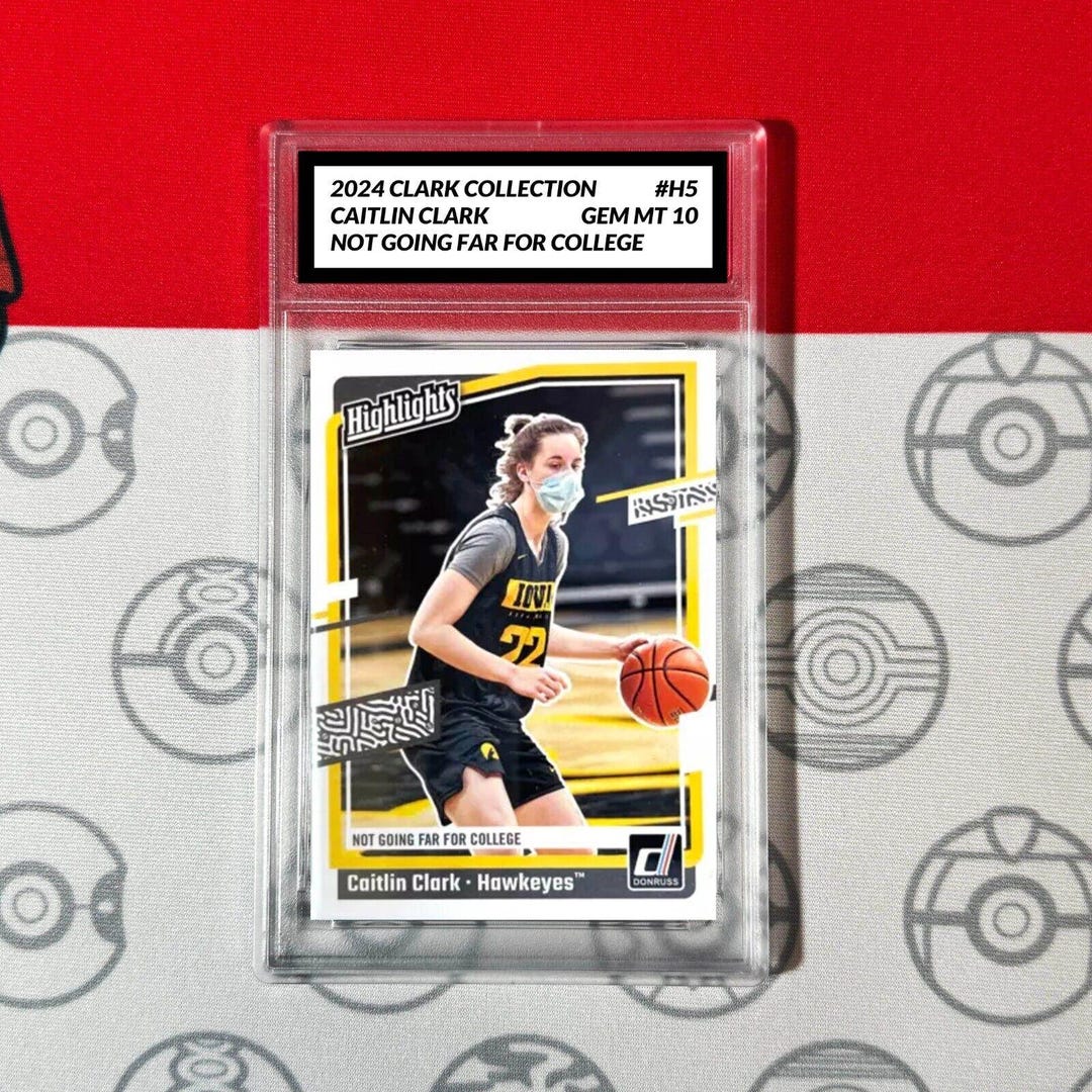 Caitlin Clark 2023-24 Bowman U / Donruss Rookie Card - GEM MINT 10 Graded