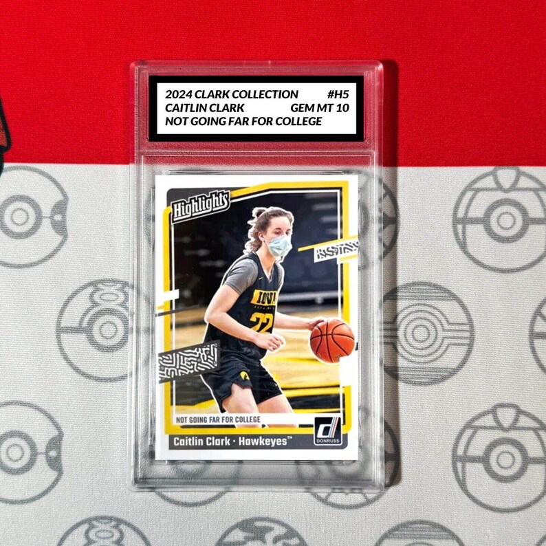Classificata 10 Caitlin Clark Rookie Card RC 2024 Panini Donruss Collection H5 immagine 1