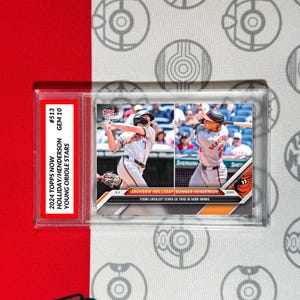 Graded 10 Jackson Holliday/Gunnar Henderson 2024 TOPPS NOW Card 513 RC Rookie