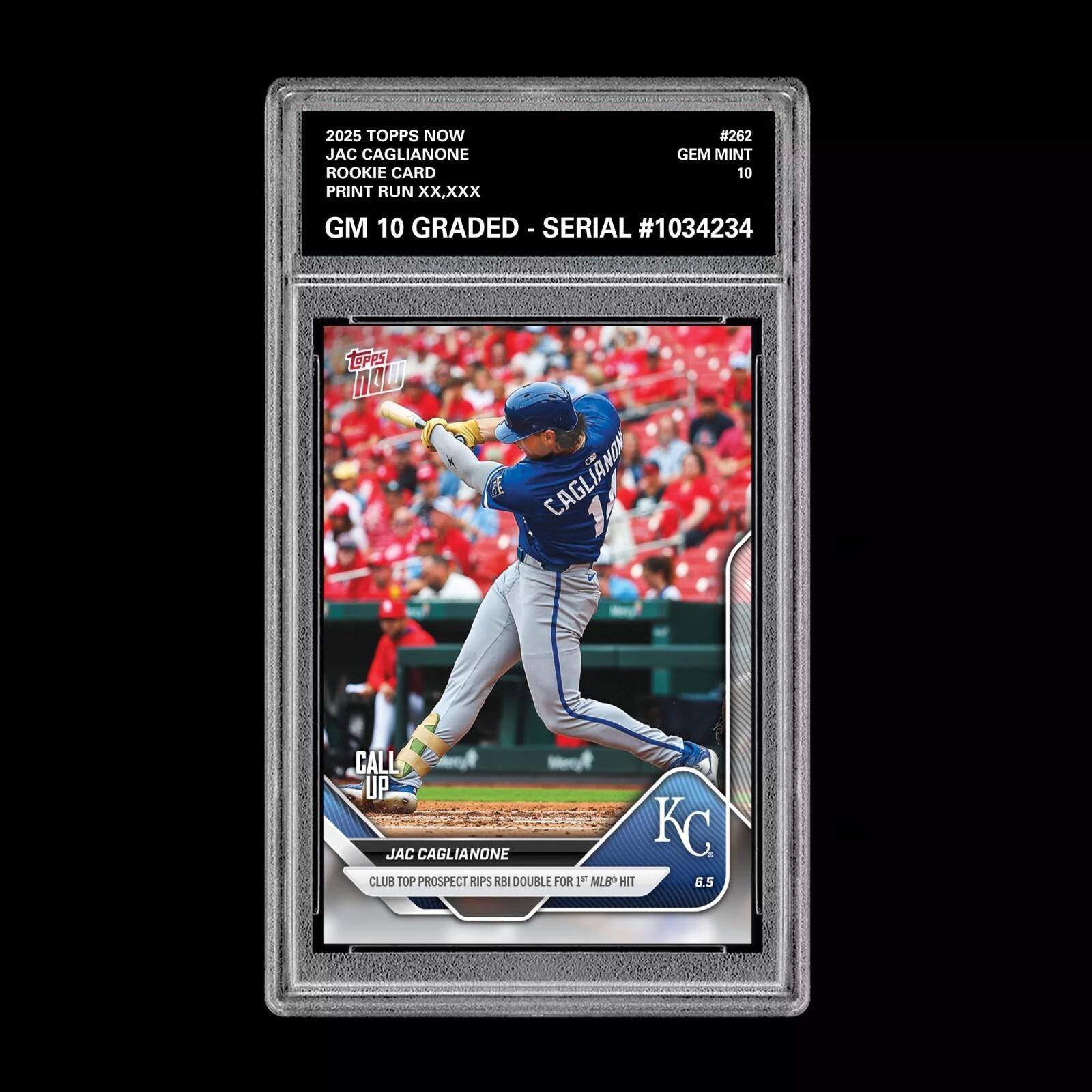 グレード10 ジャック・カリャーノーネ 2025 Topps Now 262 GEM ミント 