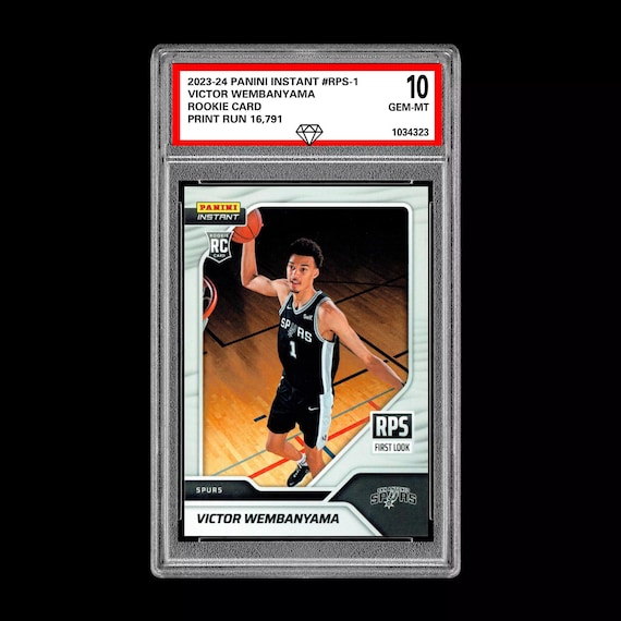 Graded 10 Victor Wembanyama 2023-24 Panini Instant RPS-1 1st Rc Rookie