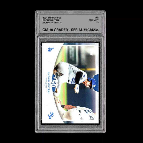グレード10 大谷翔平 SB 50 - 2024 Topps 50/50 カード 98 ドジャース 
