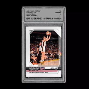 Caitlin Clark Graded 10 103 2024 Panini Instant WNBA RC Rookie Indiana Fever
