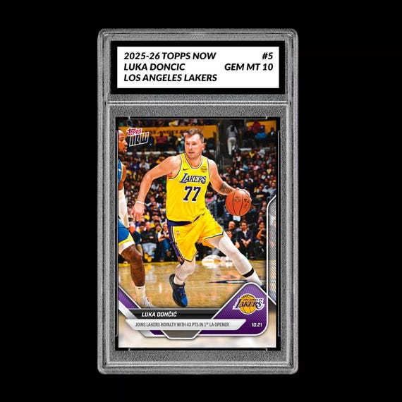 26/8/21 LUKA DONCIC ボブルヘッド ドジャース×レイカーズ Graded 10 Luka Doncic 5 2025-26 Topps Now Basketball Lakers - Etsy