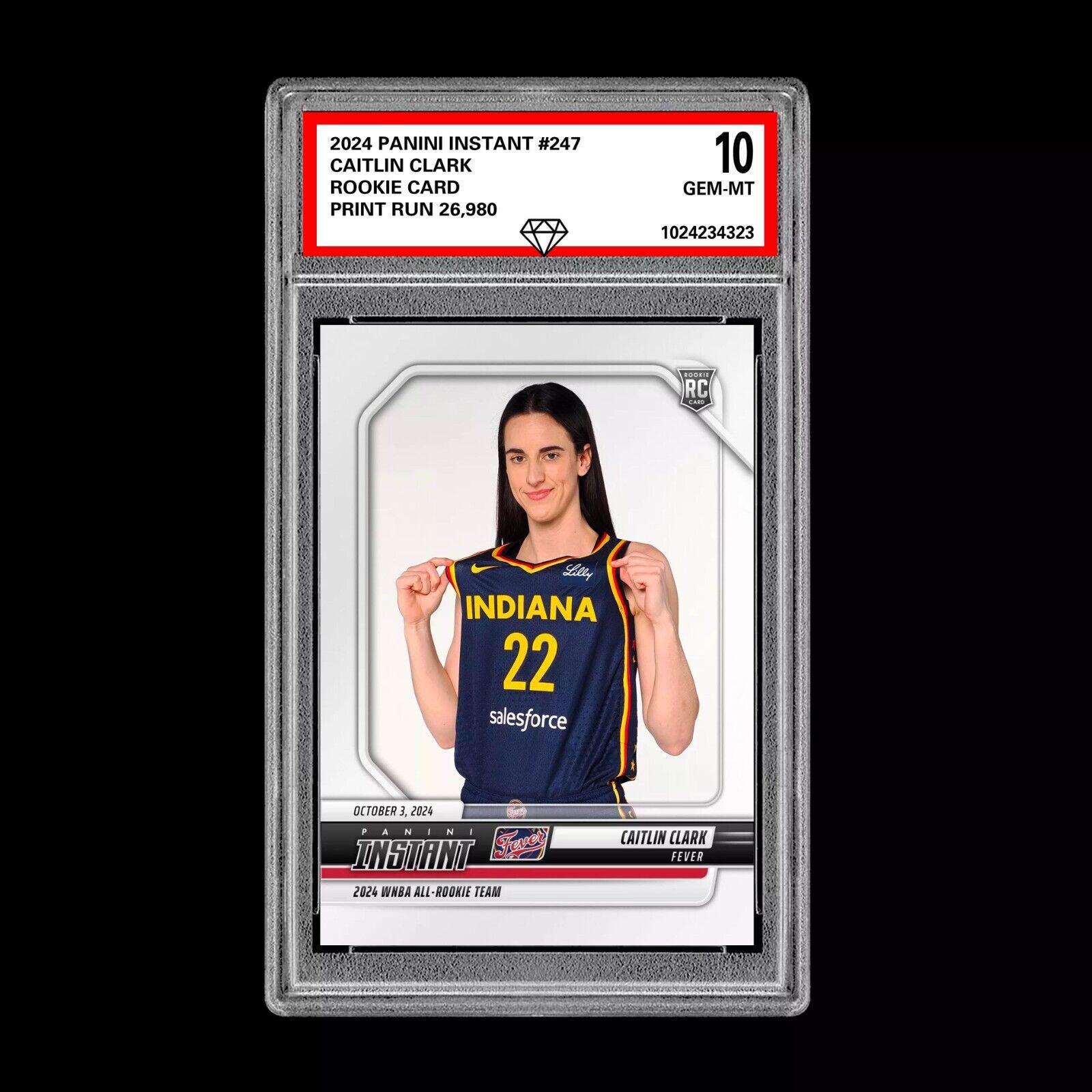Graded 10 Caitlin Clark All Rookie Team 2024 Panini Instant 247 Wnba Rc Card